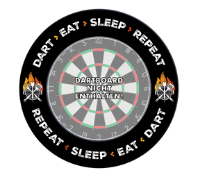 McDart Dartboard Surround - Dart Eat Sleep Repeat