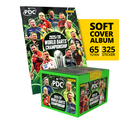 Panini PDC World Darts Championship 2025/26 - Softcover Bundle mit einer Stickerbox