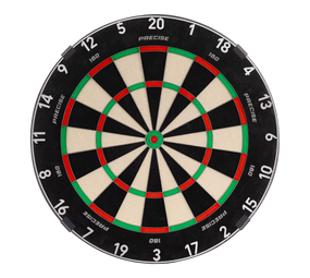 Precise 180 Endorphine Steeldartboard mit Nummernring - Gunmetal