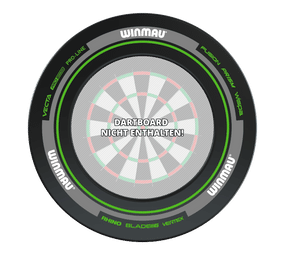 Winmau Advance Dartboard Surround - Schwarz Grün