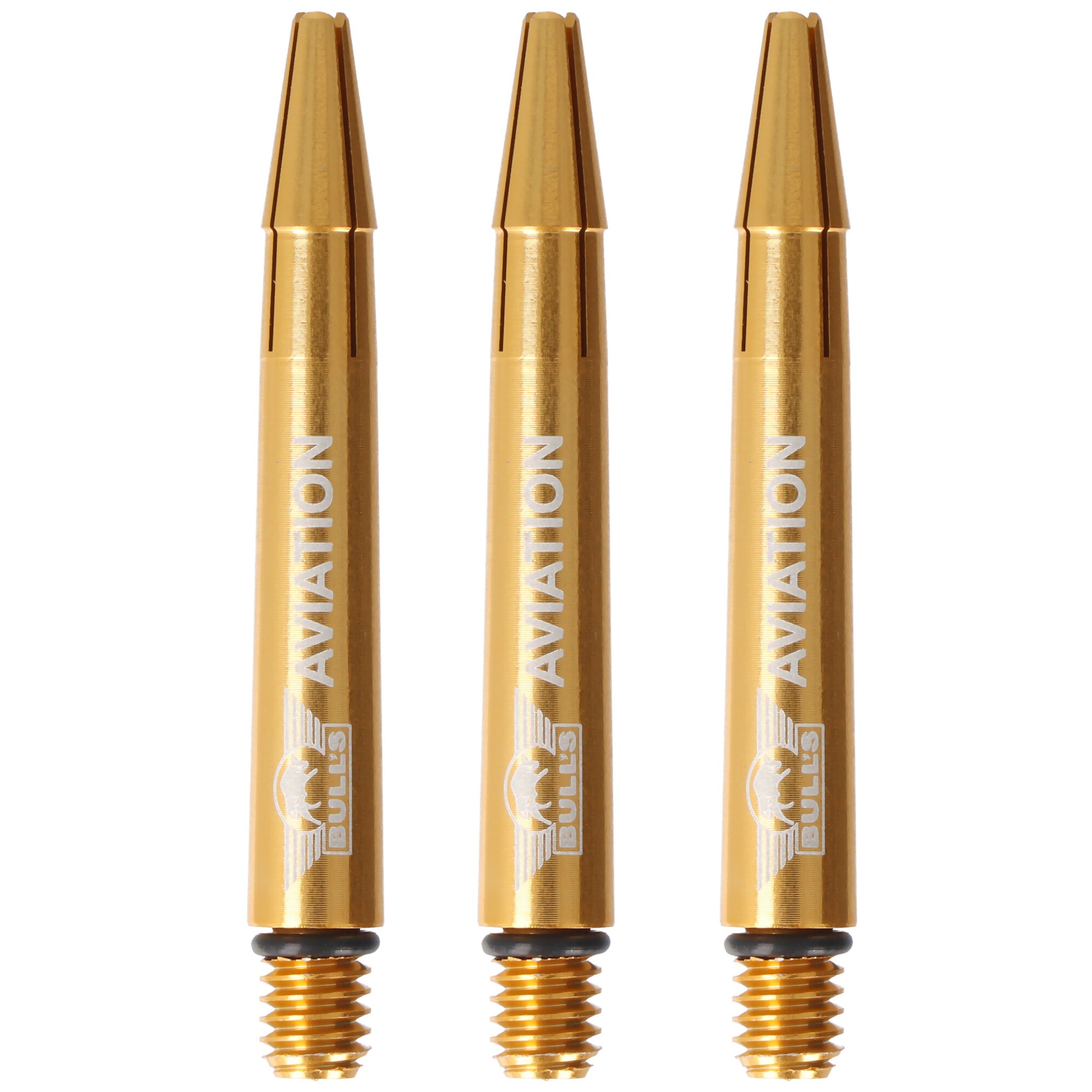 Aluminium Dartshaft Aviation gold, in between, 3 Stück 1 Aluminium Dartshaft Aviation gold