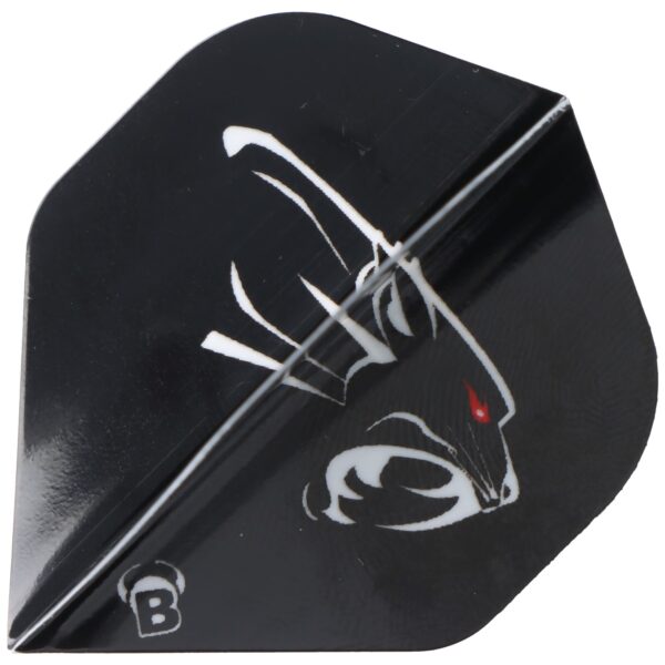 Dart Flights schwarz Panther