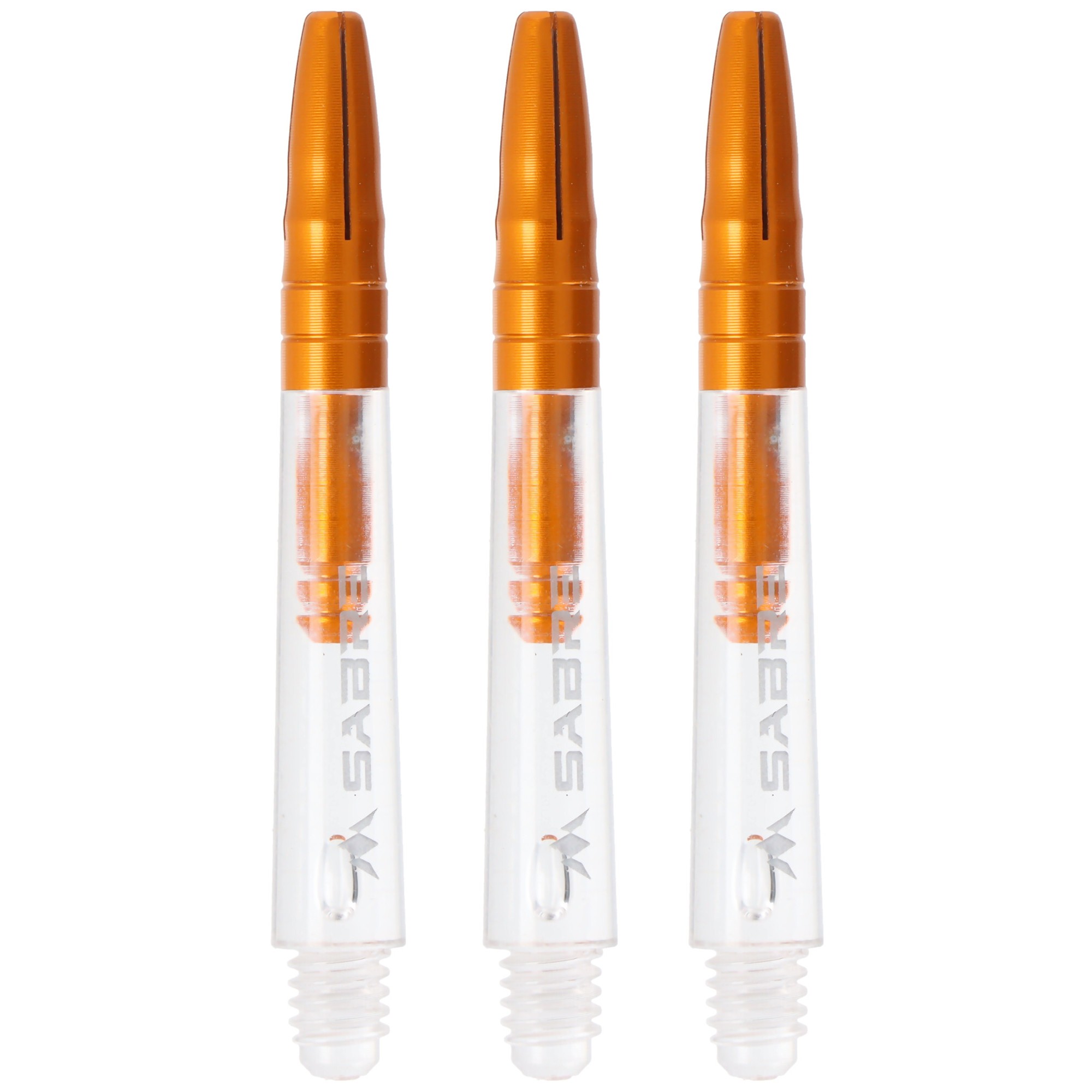 Dart Schaft transparent gold, Polycarbonat mit Alu 1 Dart Schaft transparent gold