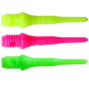 EVO Dartspitzen neongrün-neongelb-pink