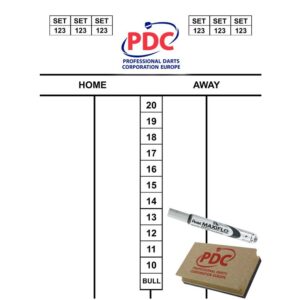 PDC Scorer Board 45x30 cm