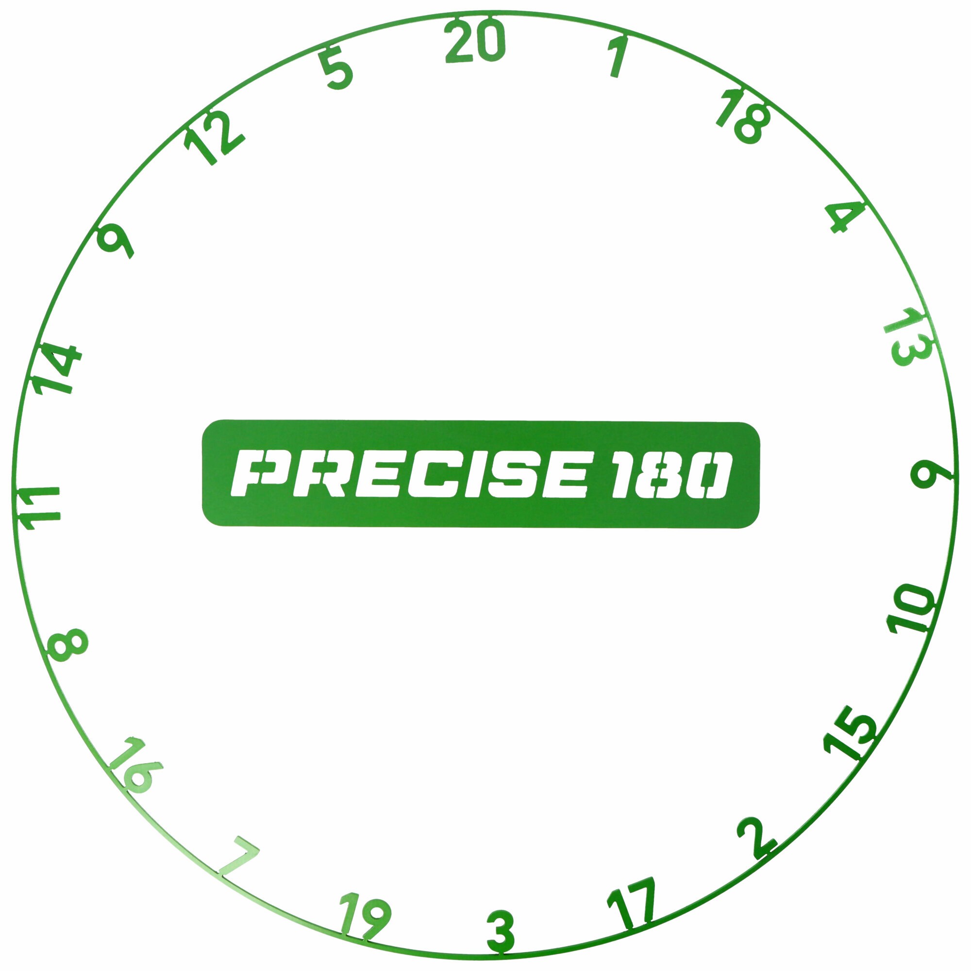 Precise180 Zahlenring OnePiece Emerald Green aus einem Stück 1 Precise180 Zahlenring OnePiece Emerald Green aus einem Stück