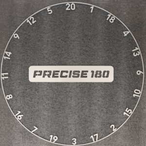 Precise180 Zahlenring OnePiece Gunmetal aus einem Stück