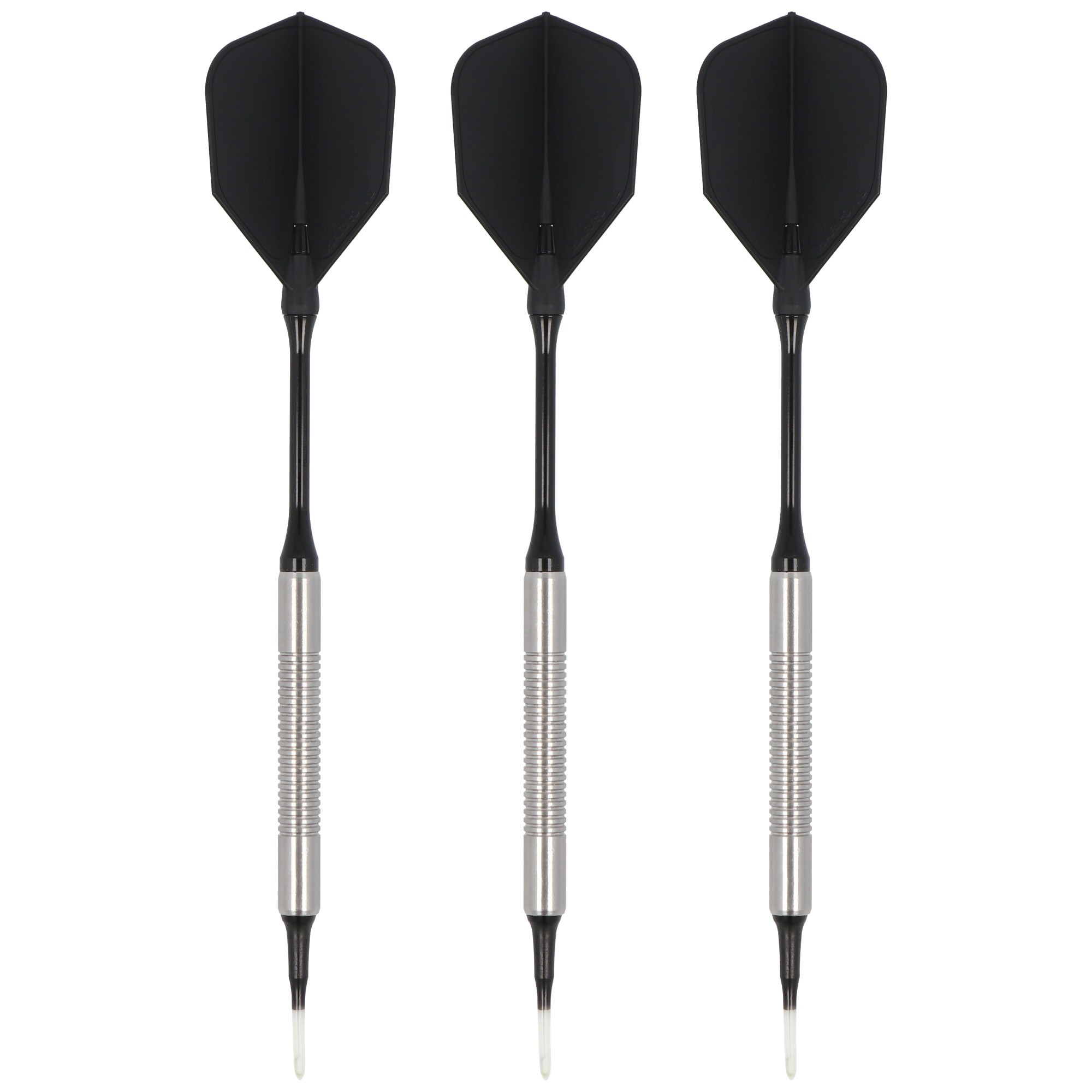 Softdart Starter Set Silber Schwarz V1 16 Gramm inklusive Ersatzteilen