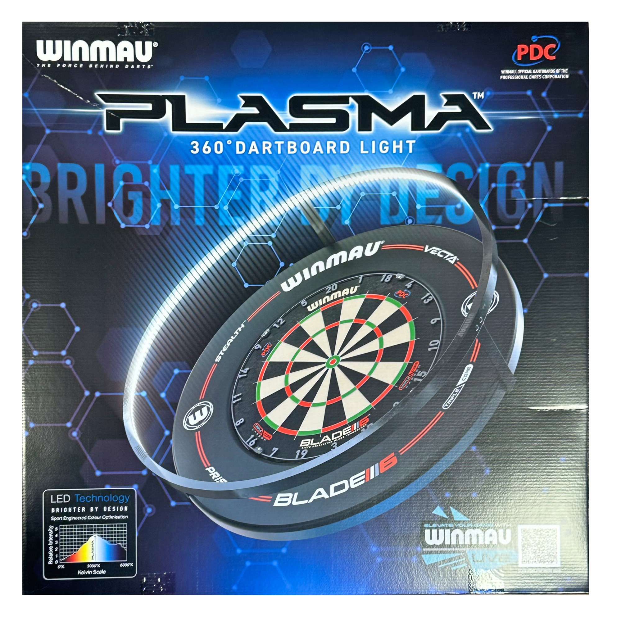 Winmau Plasma Dartboard-Light LED Surround für Blade 6