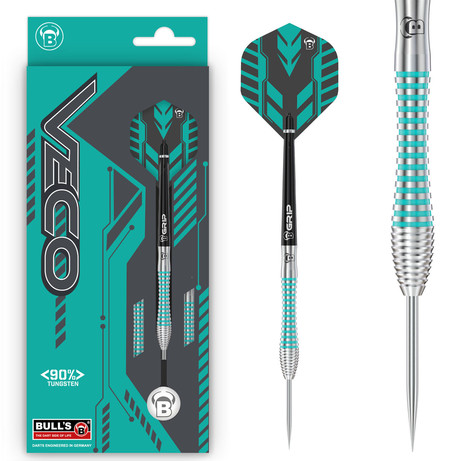 BULL'S Veco V2 Steeldarts 90% 21g 1 BULL'S Veco V2 Steeldarts 90% 25g