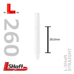 L-Shaft Locked Straight Schaft wei? (versch. L?ngen) In-between L260 26.0 mm