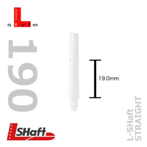 L-Shaft Locked Straight Schaft wei? (versch. L?ngen) Short L190 19.0 mm