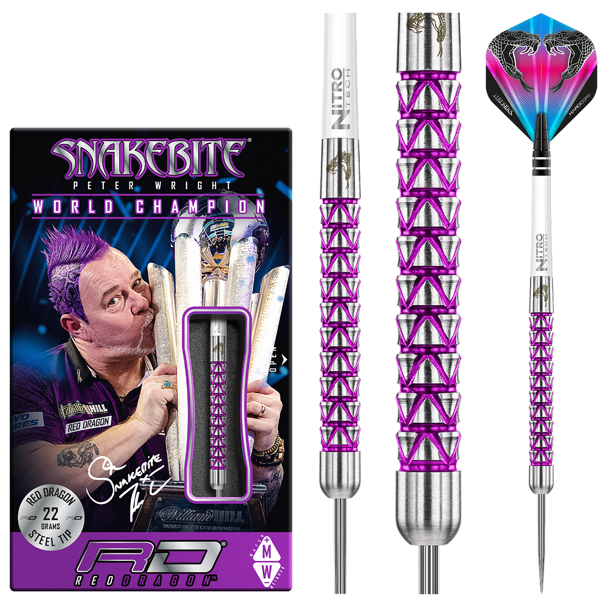 Peter Wright Vyper Steeldarts 22g oder 24g 22g