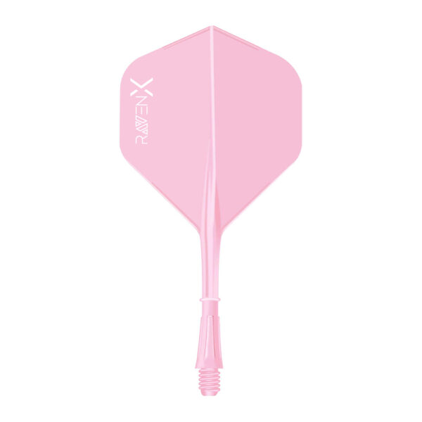 RavenX Dart Flights - Schaft und Flight in einem - 6 St?ck - No.2 Pink