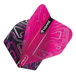 Red Dragon Black & Pink Yin Yang Standard Dart Flights