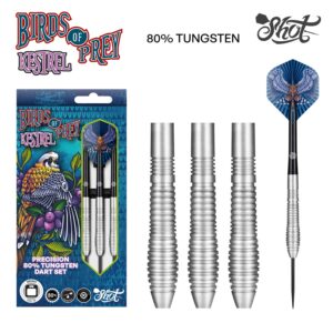 Shot Birds Of Prey Kestrel Steeldarts Set - 80% Tungsten 25g 25g