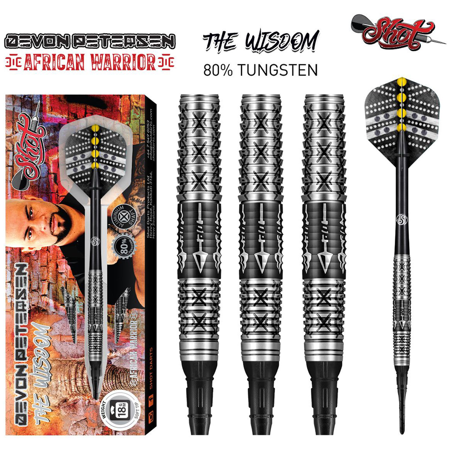 Shot Devon Petersen The Wisdom 18g Softtip - 80%