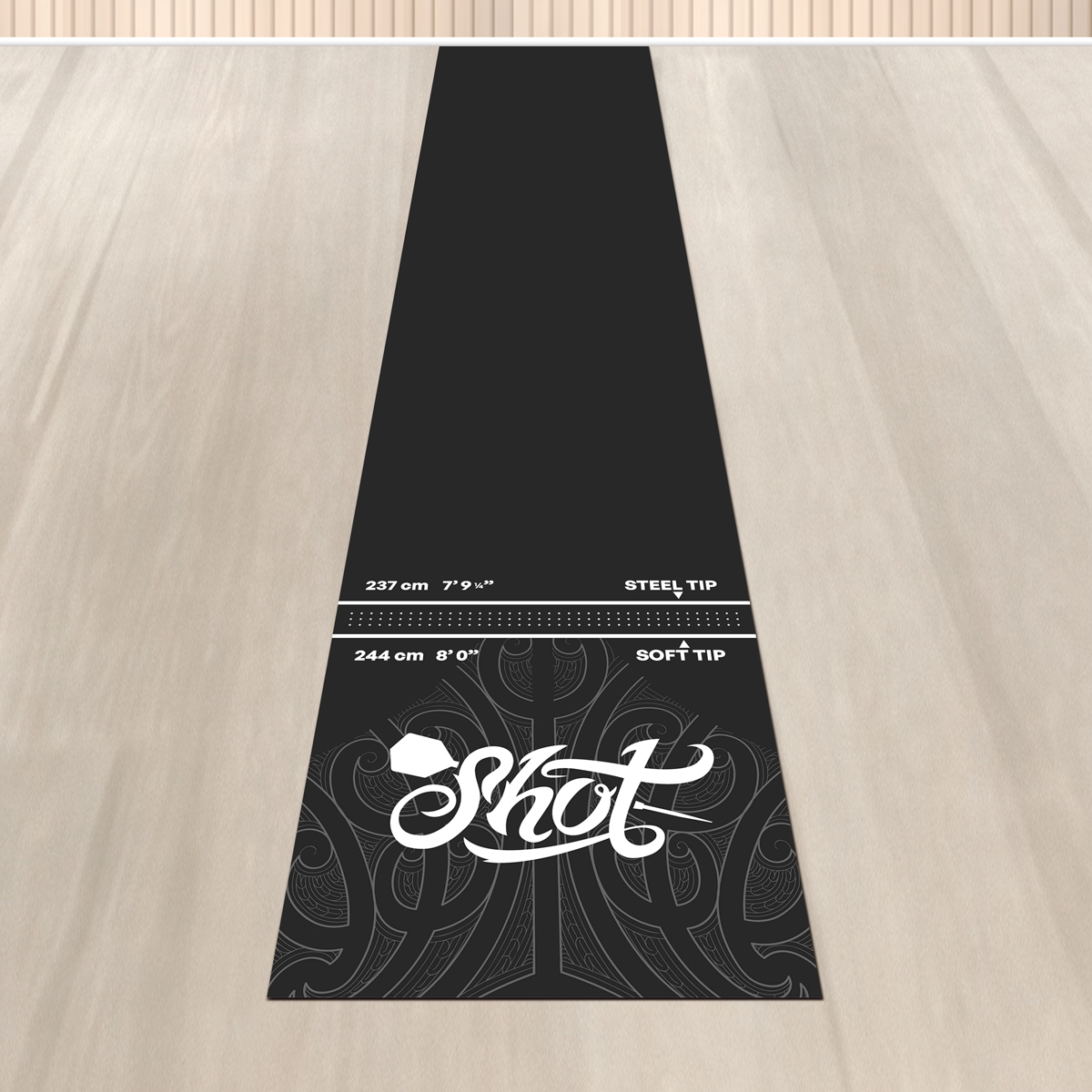 Shot Rubber Dartmat | 300x62 cm