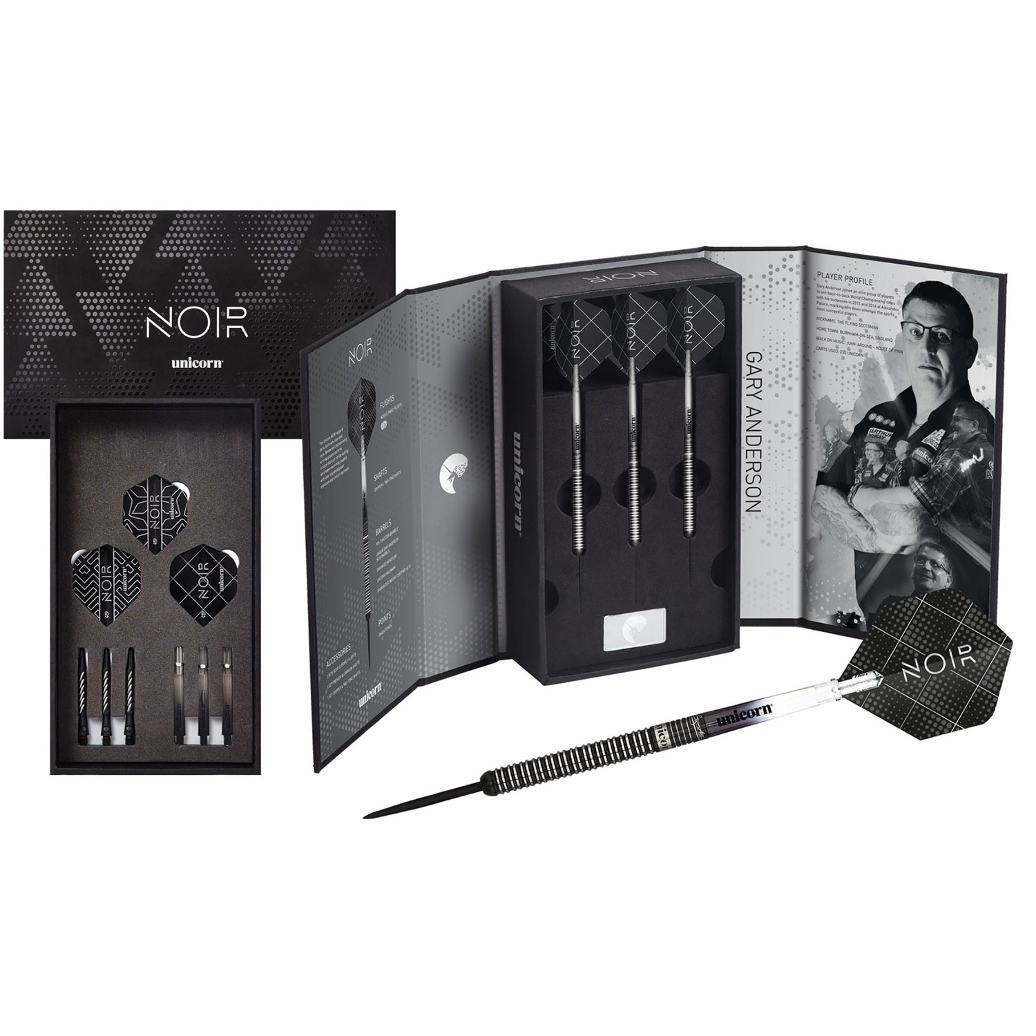 Unicorn Gary Anderson NOIR Steeldarts 23g