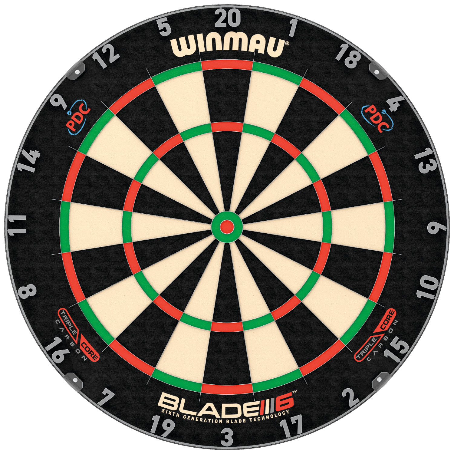 Winmau Blade 6 Triple Core Carbon Dartboard PDC