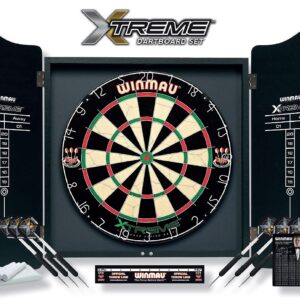 Winmau Dartboard Set ?XTREME? inklusive Cabinet