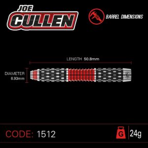 Winmau Joe Cullen Rockstar Steeldarts RS 1.0 90% 24g