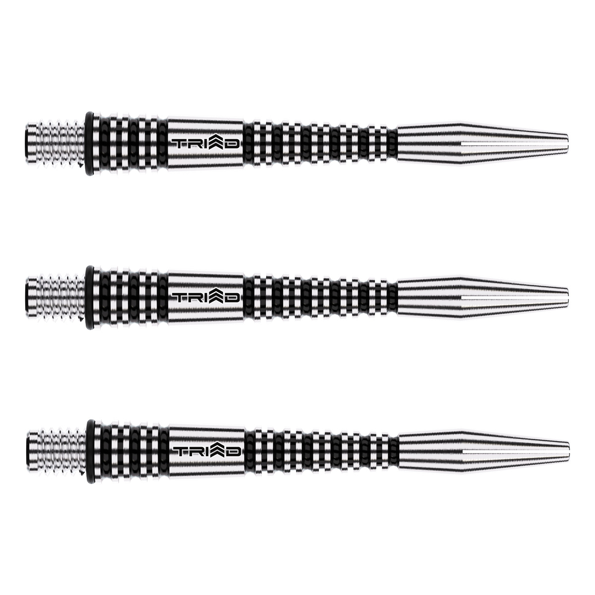 Winmau Triad RX Aluminium Schwarz Dart-Sch?fte Medium