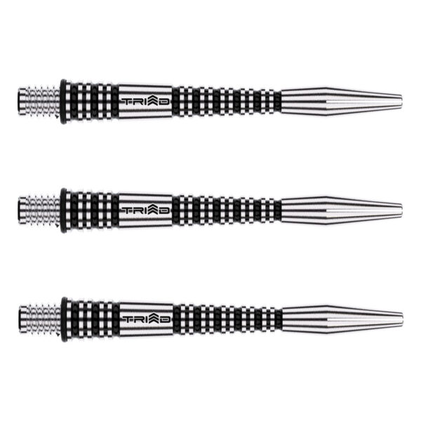 Winmau Triad RX Aluminium Schwarz Dart-Sch?fte - verschiedene L?ngen Medium