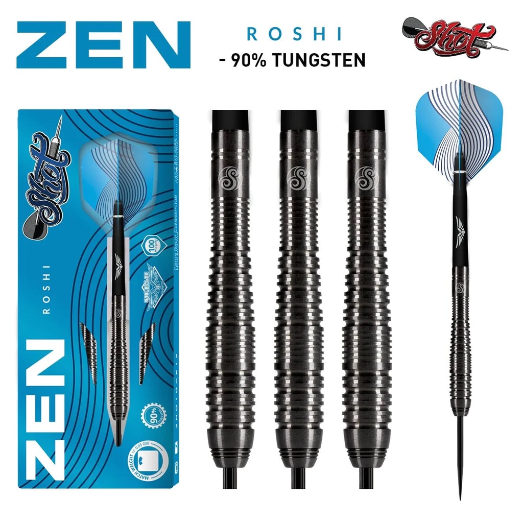 Zen Roshi Steeldart Set-90% Tungsten 25g